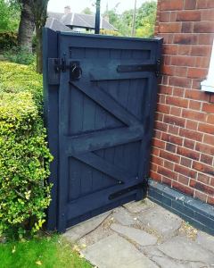 Handmade bespoke gate weather proofed ready for painting