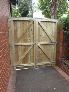 Bespoke wooden gate