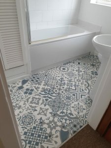 fix bathroom floor